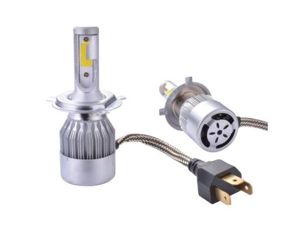 Лед крушки - Led система 9004 / 9007 за фарове - 7600 Лумена, 36W - COB 6000K