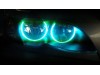 RGB Диодни Ангелски Очи за BMW E46 седан, комби (1998-2005) / купе (1998-2003) - със смяна на цветовете