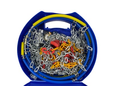 Метални вериги за сняг 12mm. кръстосана плетка - размер 70 за 13", 14", 15", 16" - 2бр.
