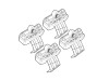 Монтажен кит за Ford C-Max II (also with panoramic roof) 11/2010>03/2020 за греди Nordrive