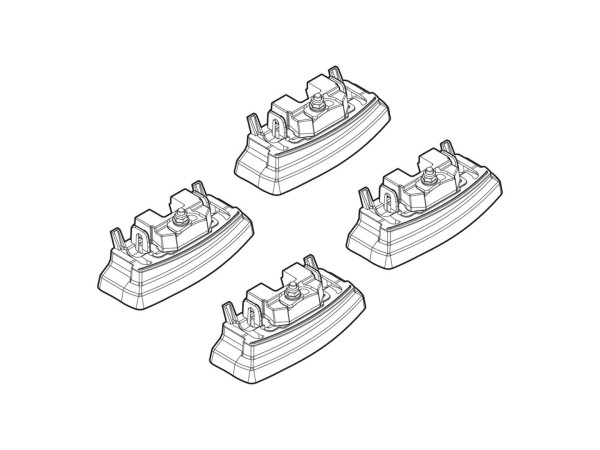 Монтажен кит за Mercedes A-class W176 5D - fixpoint 10/2012>05/2018, W177 5D - fixpoint от 06/2018г за греди Nordrive