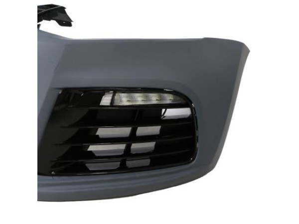 Предна броня за Volkswagen Polo 2011-2017 - R-line дизайн с дневни светлини