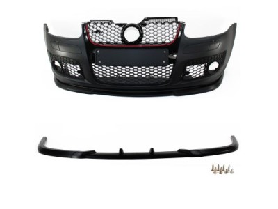 Добавка за предна GTI броня за VW Golf 5 2004-2009 - черен мат