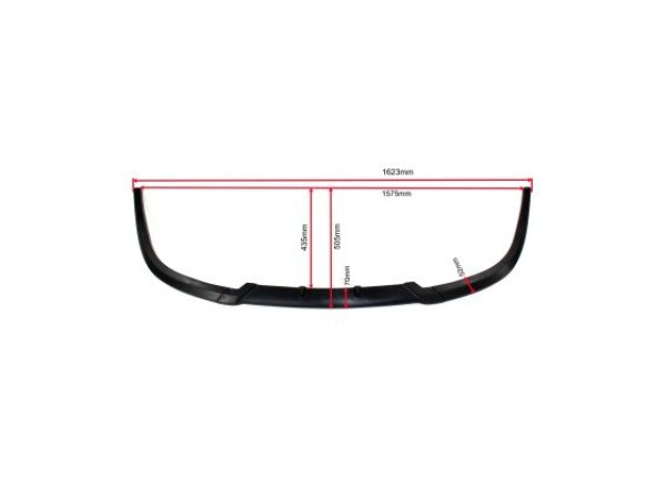 Добавка за предна GTI броня за VW Golf 5 2004-2009 - черен мат