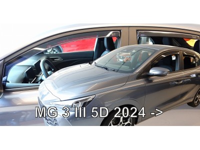 Ветробрани за MG 3 III с 5 врати от 2024г за предни и задни врати - Heko