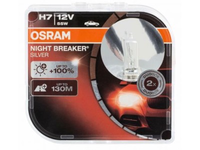 Халогенна крушка Н7 - Osram Night Braker Silver - 2бр. блистер