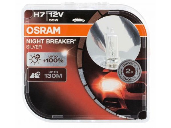 Халогенна крушка Н7 - Osram Night Braker Silver - 2бр. блистер