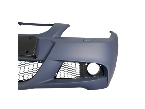 Предна броня за BMW E90 / E91 от 2008-2012 - M-Tech дизайн с отвори за пръскалки, без парктроник грундирана