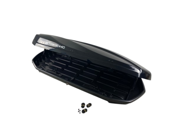 Автобокс Junior Strike 199x84x35cm с 85 mm крепежи,с двустранно отваряне, 440 литра - черен гланц