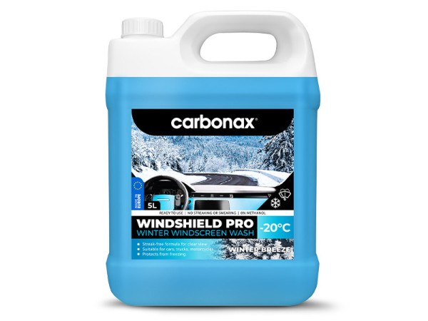 Зимна течност Windshield Pro 5л за чистачки, готова за употреба до -20C - Carbonax