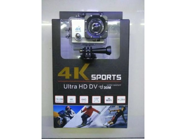 Спортна Екшън Камера с Wi-Fi, 60fps 4K Ultra HD за Мотор, АТВ, Ски, Колело и Екстремни Спортове