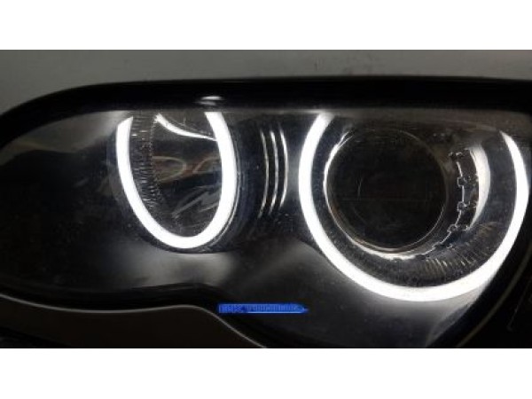 Ангелски Очи Лайтбар дизайн за BMW X5 E53 1999-2007 - бял цвят