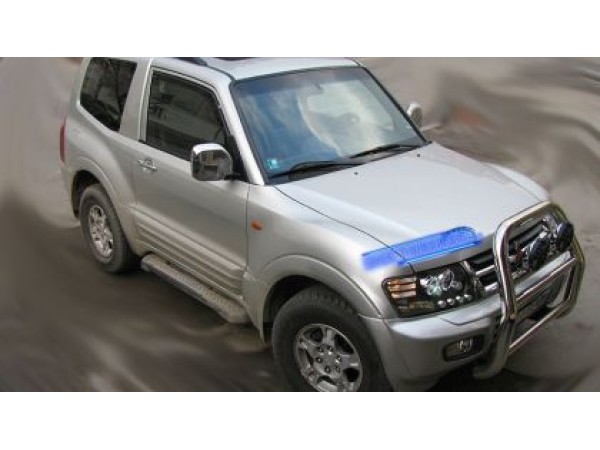 Кристални фарове за Mitsubishi Pajero (2001-2006) - черни