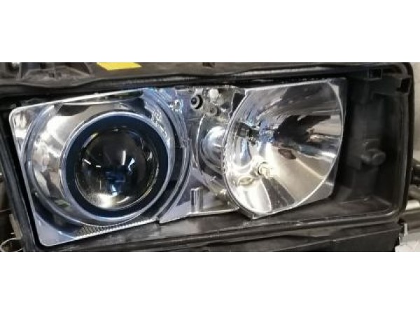 Капачки за лупи 2.5" Audi Design, полукръгла хром с черно D=13cm Капачки за лупи 2.5" Audi Design, полукръгла хром с черно D=13cm