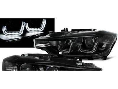 Кристални фарове за BMW F30 (2011+) - за фабричен ксенон