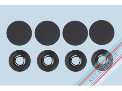 Копчета за стелки за Renault (модел 2) - 4 броя за 2 стелки - Rezaw-Plast