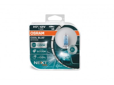 Халогенна крушка Н7 - Osram COOL BLUE INTENSE NEXT GEN - 2бр. блистер