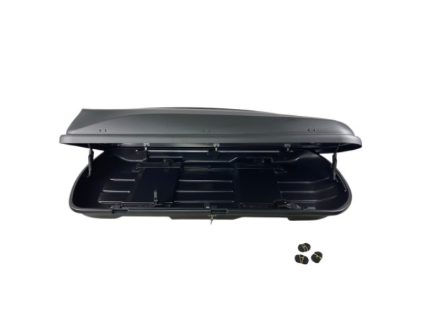 Автобокс Junior Xtreme 2 195x78x39cm с 85 mm крепежи,с двустранно отваряне, 450 литра - черен