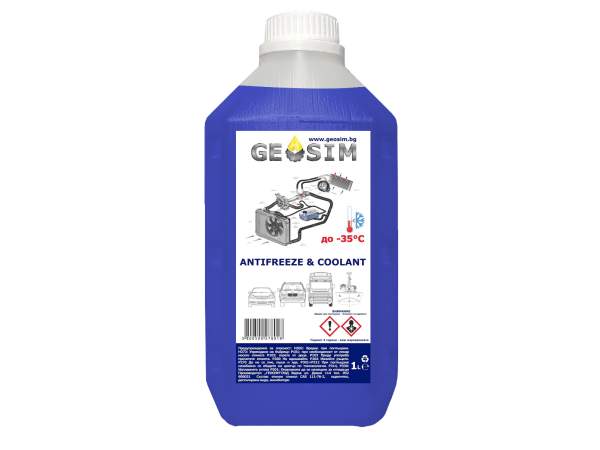 Антифриз син G11 готов за употреба 1л - Geosim до -35C