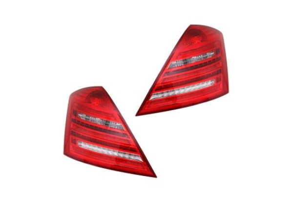 Диодни стопове за Mercedes W221 S-Class 2005-2011 - фейслифт дизайн W222 с бягащ мигач Диодни стопове за Mercedes W221 S-Class 2005-2011 - фейслифт дизайн W222 с бягащ мигач