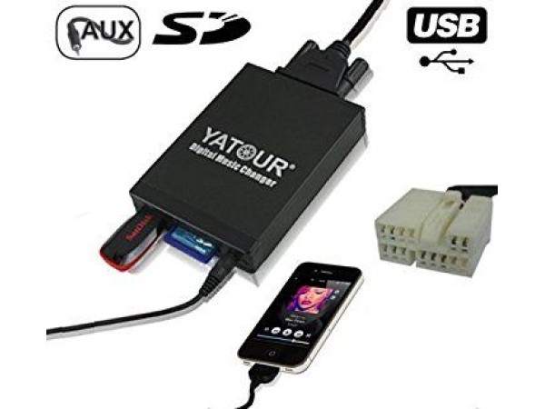 USB / MP3 audio inteface с Bluetooth* за HONDA ACCORD, CIVIC, CR-V, FR-V, JAZZ, S2000, ODISSEY, CITY, ELEMENT / ACURA след 2004г.