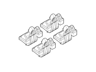 Монтажен кит за VW Golf V 3/5D 11/2003>10/2008, Golf VI 3/5D 11/2008>10/2012 за греди Nordrive