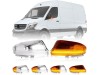 Диодни бягащи мигачи за огледала за Mercedes Sprinter / VW Crafter 2006-2021 - хром