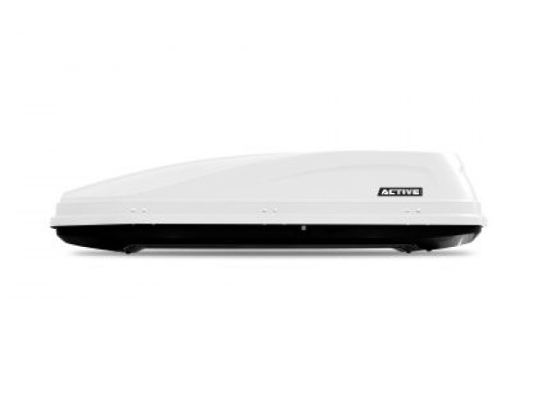 Автобокс ACTIVE M 187x88x44cm с двустранно отваряне с ключ, 450 литра - бял