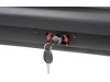 Автобокс Menabo Quasar 128x90x38cm с едностранно отваряне с ключ, 320 литра - черен