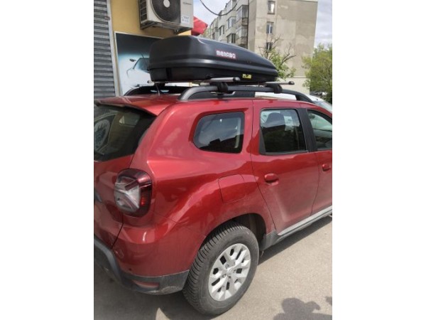 Автобокс Menabo Quasar 128x90x38cm с едностранно отваряне с ключ, 320 литра - черен