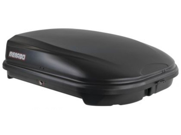 Автобокс Menabo Quasar 128x90x38cm с едностранно отваряне с ключ, 320 литра - черен