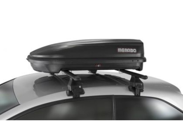 Автобокс Menabo Quasar 128x90x38cm с едностранно отваряне с ключ, 320 литра - черен