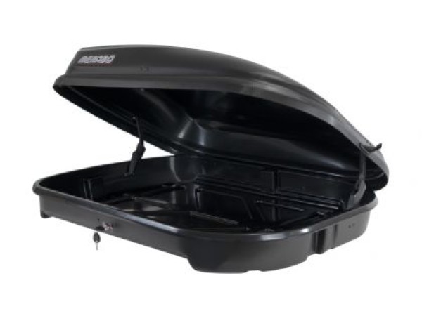 Автобокс Menabo Quasar 128x90x38cm с едностранно отваряне с ключ, 320 литра - черен