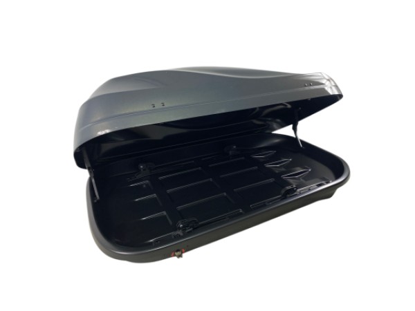 Автобокс Junior Altro 140x90x38cm с 70 mm крепежи, с едностранно отваряне, 370 литра - Сив антрацид гланц
