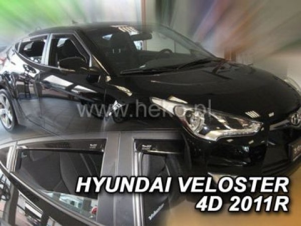 Ветробрани за Hyundai Veloster 2011-2018 английска версия за предни и задни врати - Heko
