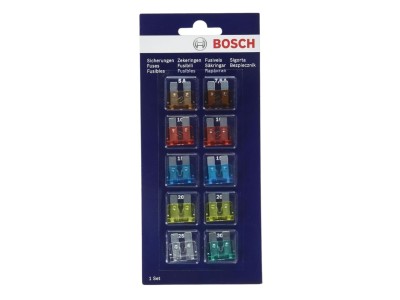 Комплект бушони от 5А-30А, 10бр - Bosch