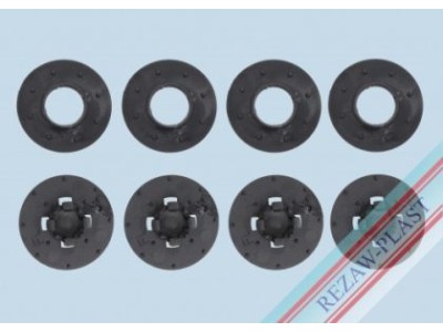 Копчета за стелки за Fiat 500 (2007+), Tipo Sedan (2015+) - 4 броя за 2 стелки - Rezaw-Plast