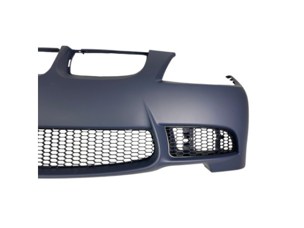 Предна броня за BMW E90 / E91 2005-2008 - M3 дизайн без отвори за халогени, без отвори за пръскалки, с и без парктроник грундирана