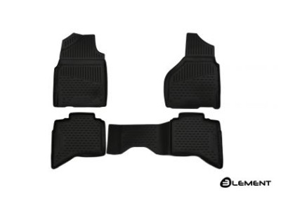 3D Гумени стелки за DODGE Ram 1500/2500/3500 (2012-2018) Quad cab (USA) 4 pcs.