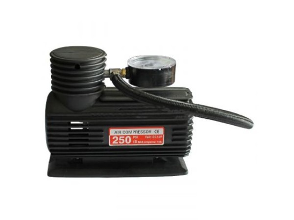 Компресор за гуми с манометър, 12V с букса за запалка