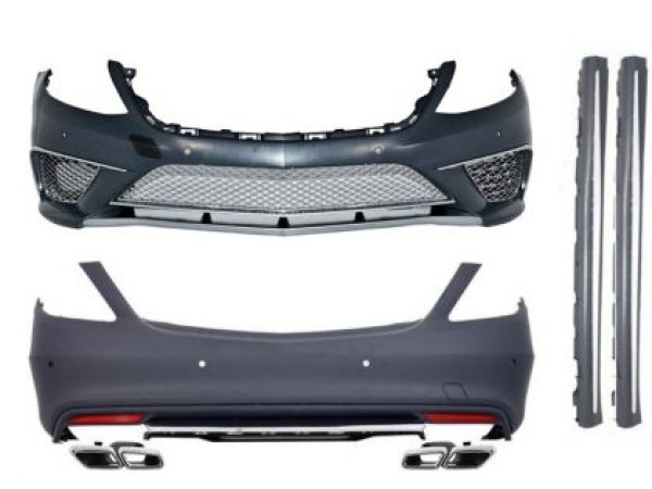 Боди Кит за Mercedes W222 S-Class (2013+) - S65 AMG пакет дълга база с накрайници