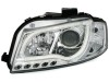 Кристални фарове Lightbar Design за Audi A3 (2003-2008) - хром