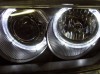 Кристални фарове за BMW E36 Angel Eyes (1991-2000) 4d sedan - черни