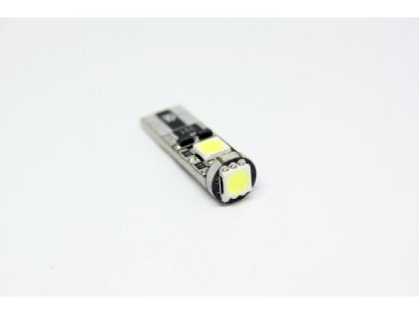 Лед крушки тип T10 с 3 SMD диода - Canbus 5000K