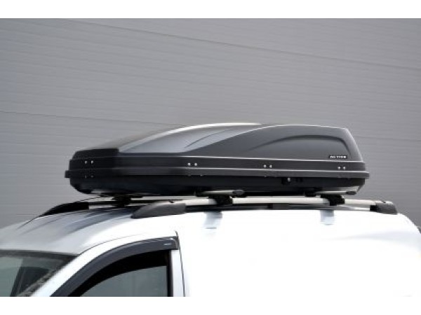 Автобокс ACTIVE M 187x88x44cm с двустранно отваряне с ключ, 450 литра - сив
