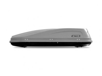 Автобокс ACTIVE M 187x88x44cm с двустранно отваряне с ключ, 450 литра - сив