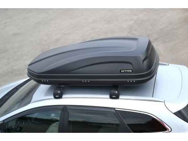 Автобокс ACTIVE M 187x88x44cm с двустранно отваряне с ключ, 450 литра - сив