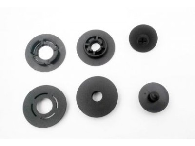 Пластмасови щипки за стелки към пода - кръгли с винт за пода - комплект 4бр.