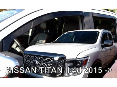 Ветробрани за Nissan Titan II, 4 врати 2015-2023 за предни и задни врати - Heko