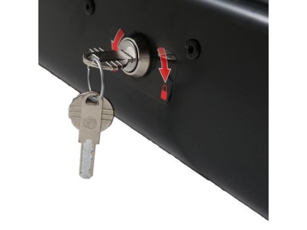 Автобокс 180x78x40cm с 85 mm крепежи, с ключ, 430 литра, черен гланц - Junior Easy
